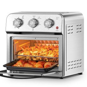 Family Size Air Fryer Toaster Oven Combo, 13QT, 360Â° Hot Air Circulation for Healthy Oil-Free Cooking, Multifunctional Convection Contertop Oven